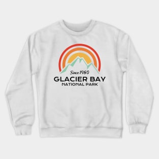 Glacier Bay National Park Retro Crewneck Sweatshirt